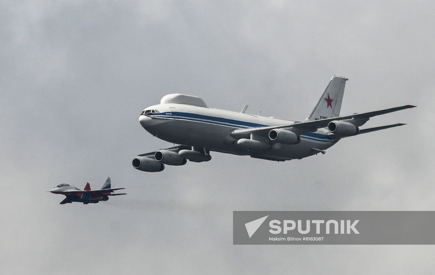 Russia WWII Victory Parade Aerial Rehearsal