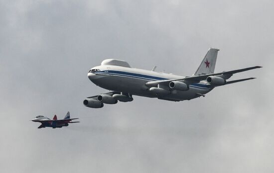Russia WWII Victory Parade Aerial Rehearsal