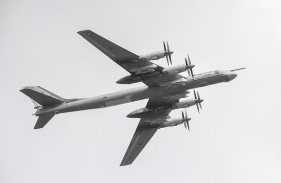 Russia WWII Victory Parade Aerial Rehearsal