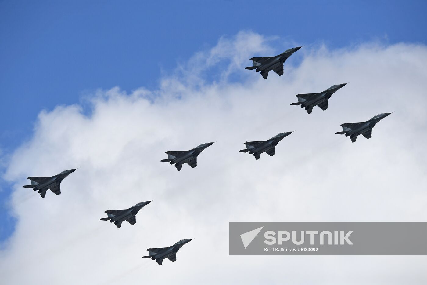 Russia WWII Victory Parade Aerial Rehearsal