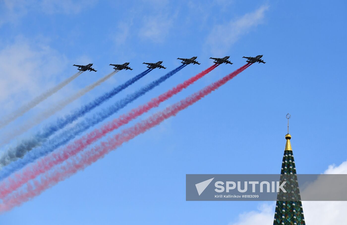 Russia WWII Victory Parade Aerial Rehearsal
