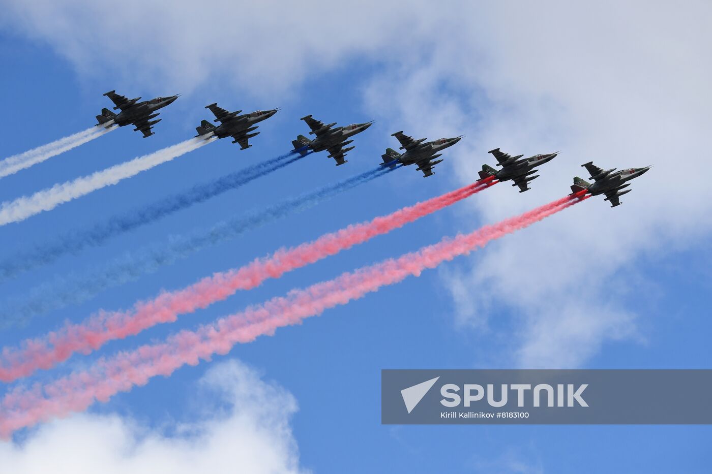 Russia WWII Victory Parade Aerial Rehearsal