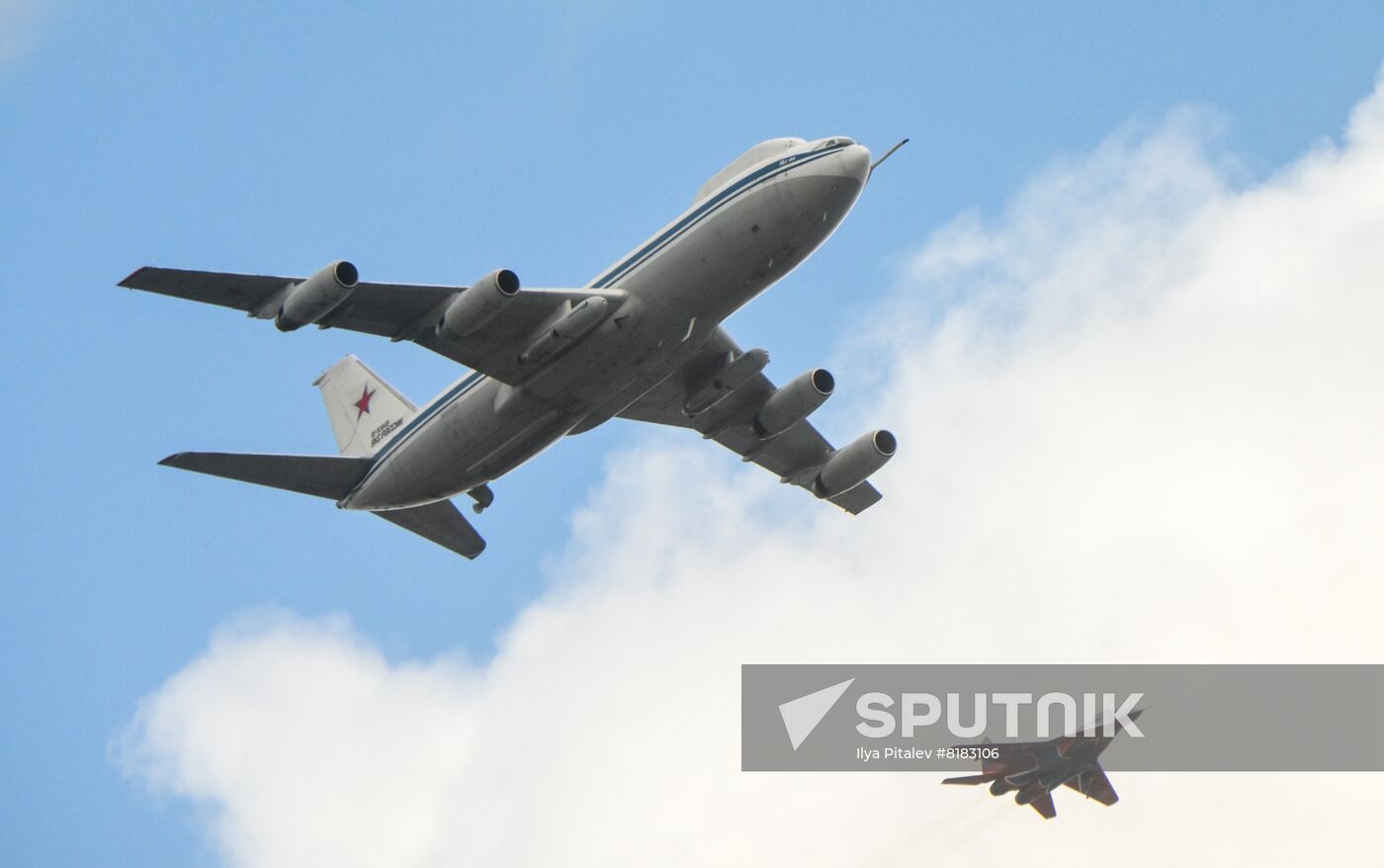 Russia WWII Victory Parade Aerial Rehearsal