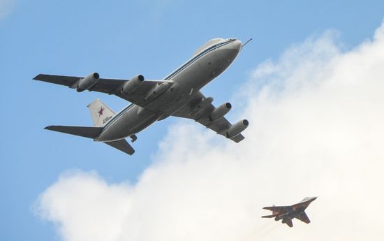 Russia WWII Victory Parade Aerial Rehearsal