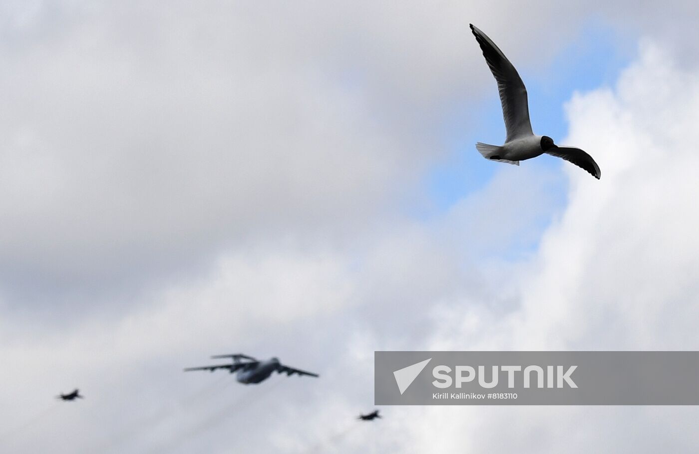 Russia WWII Victory Parade Aerial Rehearsal