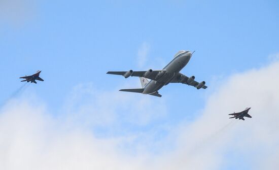 Russia WWII Victory Parade Aerial Rehearsal