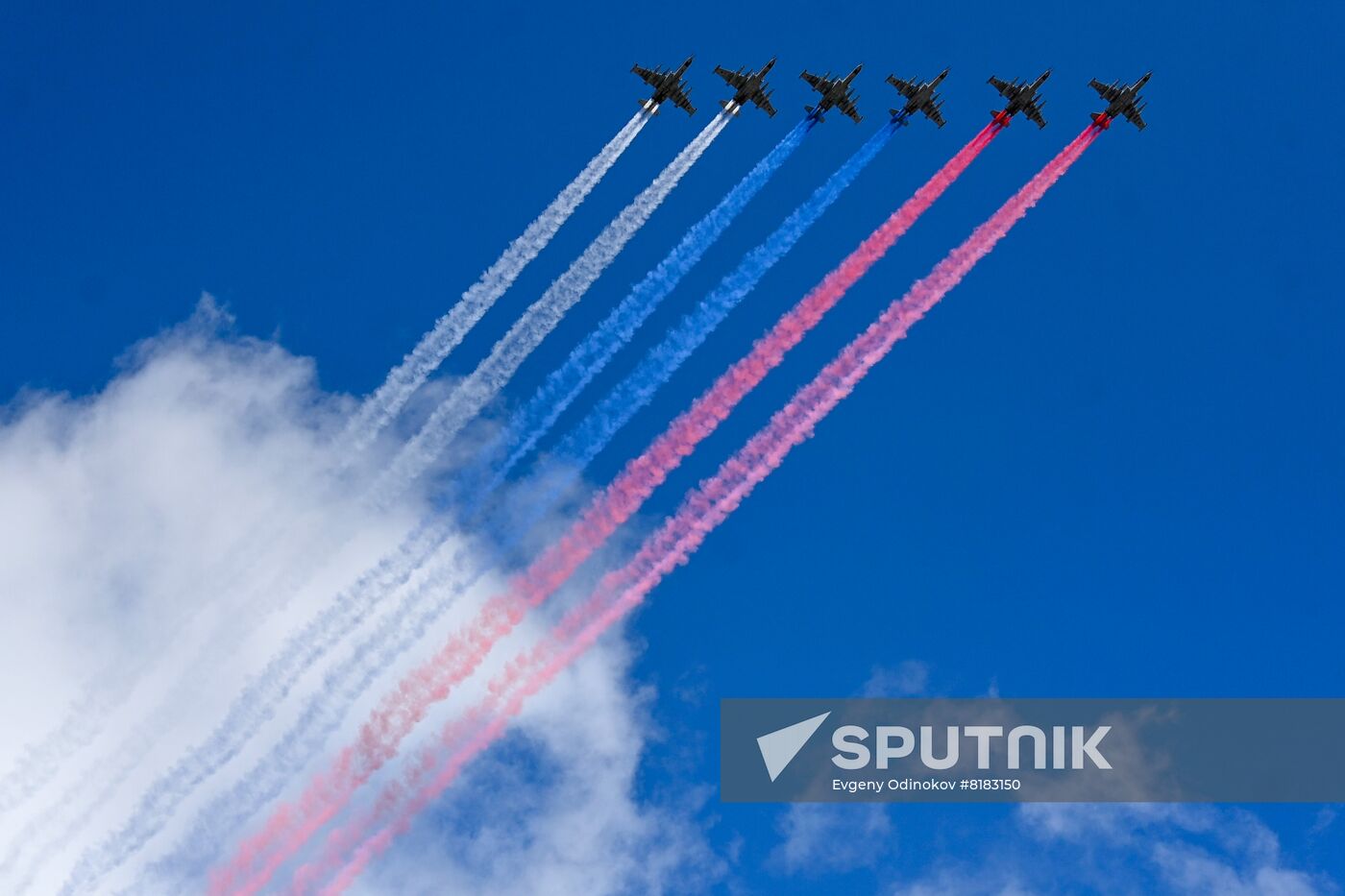 Russia WWII Victory Parade Aerial Rehearsal