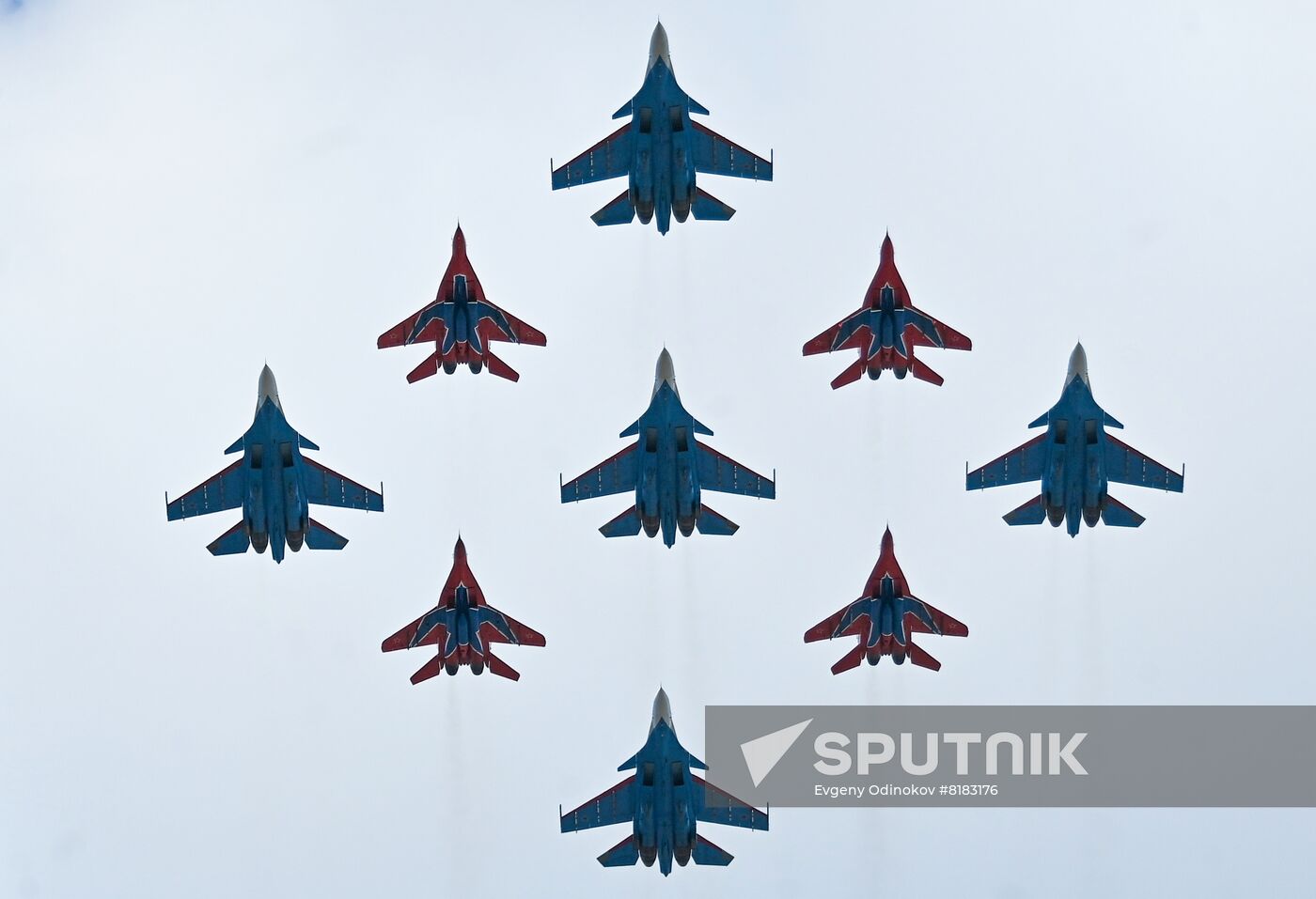 Russia WWII Victory Parade Aerial Rehearsal