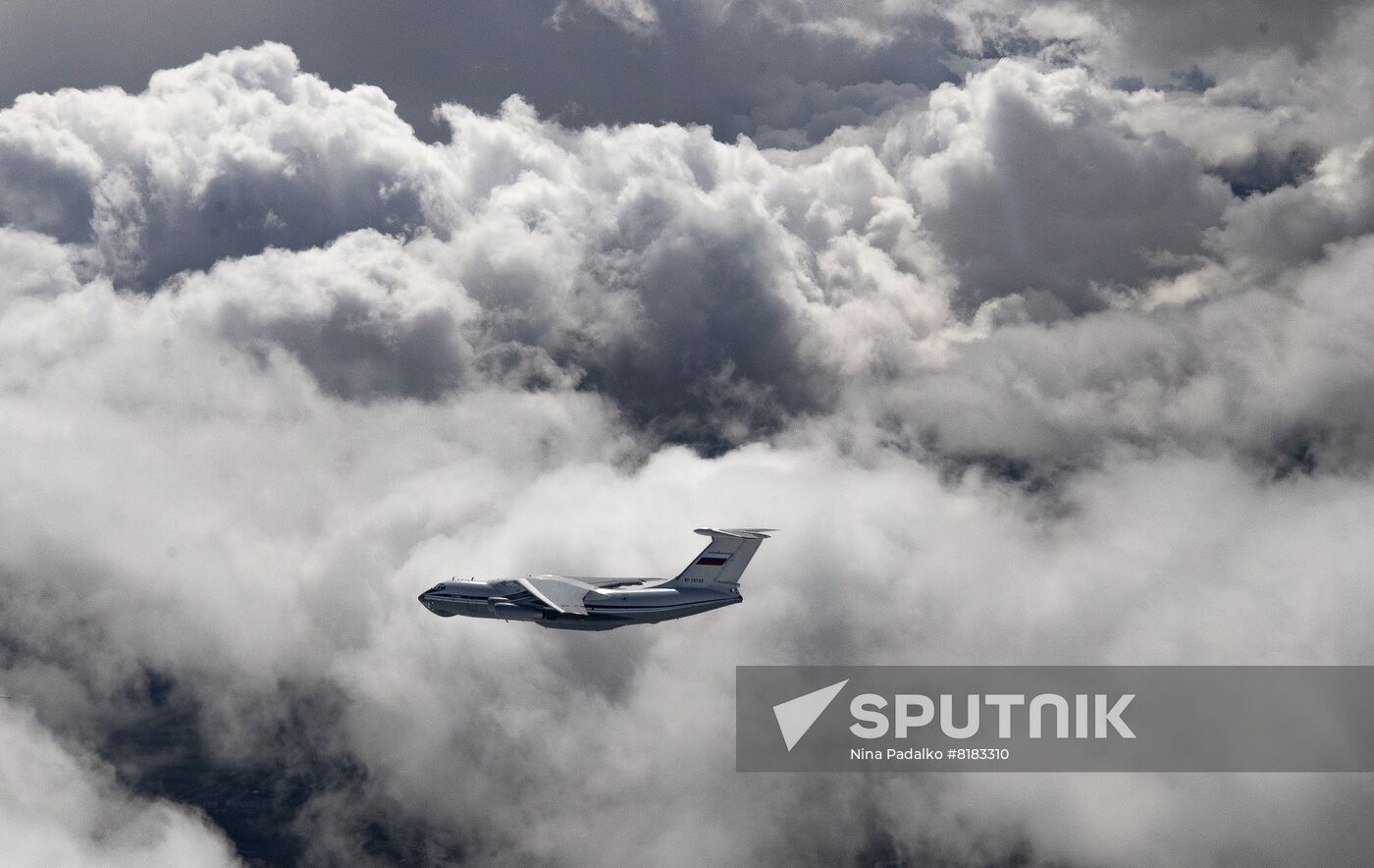 Russia WWII Victory Parade Aerial Rehearsal