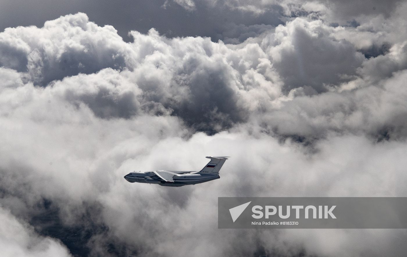 Russia WWII Victory Parade Aerial Rehearsal