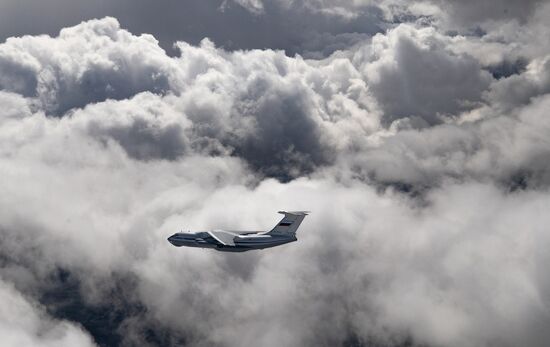 Russia WWII Victory Parade Aerial Rehearsal