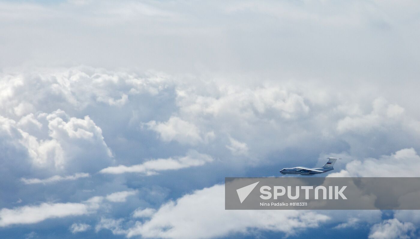 Russia WWII Victory Parade Aerial Rehearsal