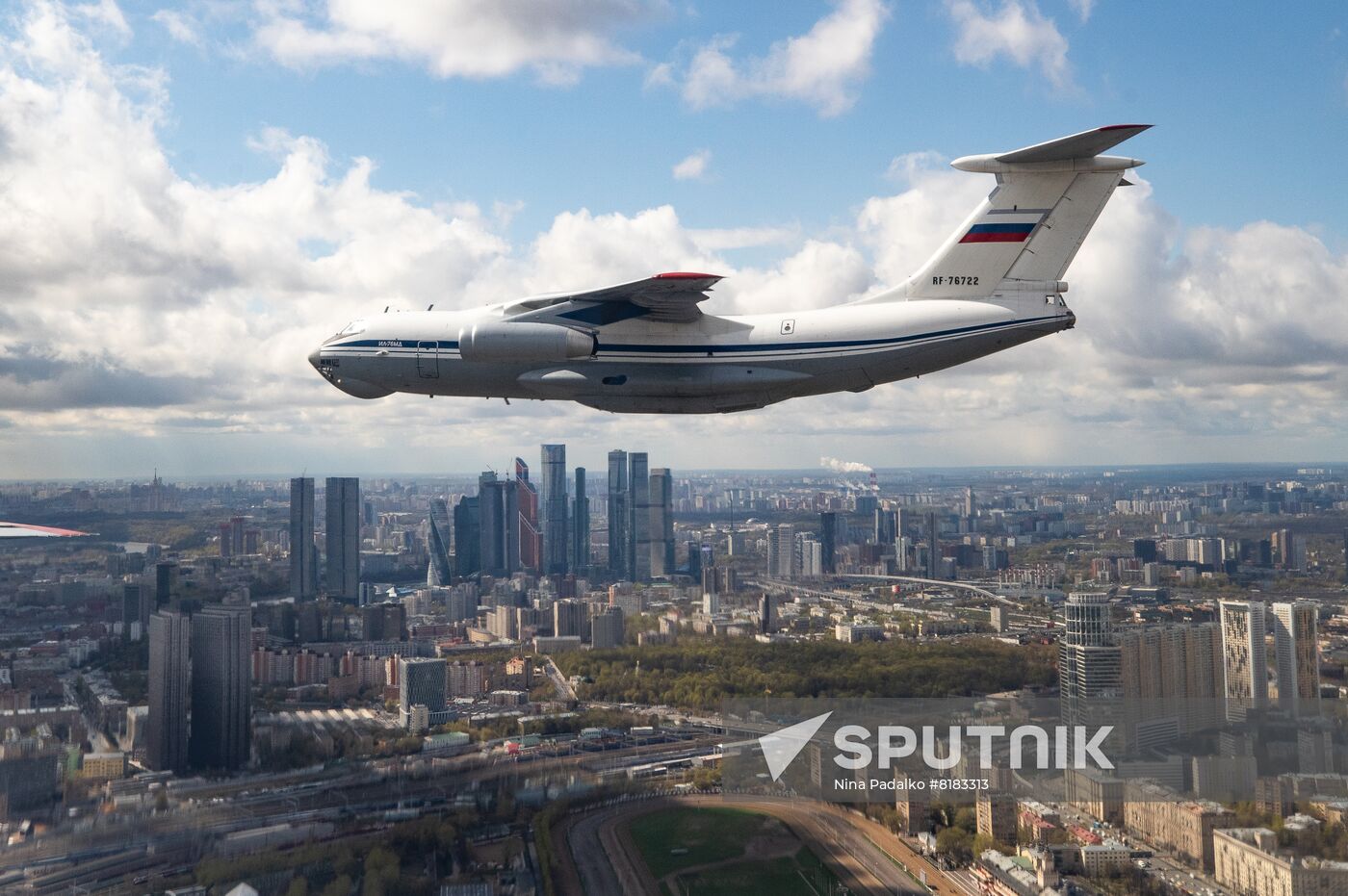 Russia WWII Victory Parade Aerial Rehearsal