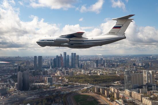 Russia WWII Victory Parade Aerial Rehearsal