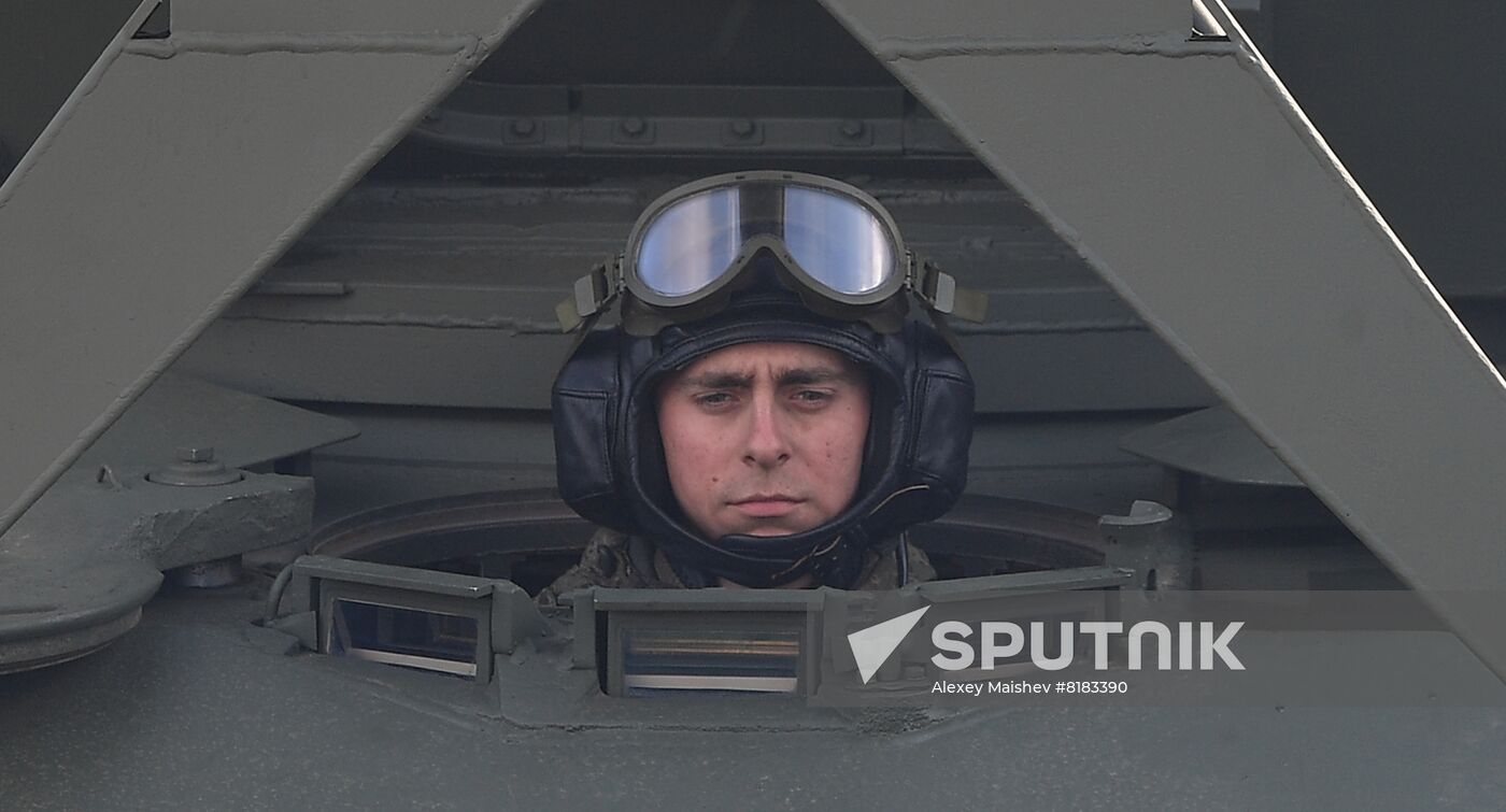 Russia WWII Victory Parade Rehearsal