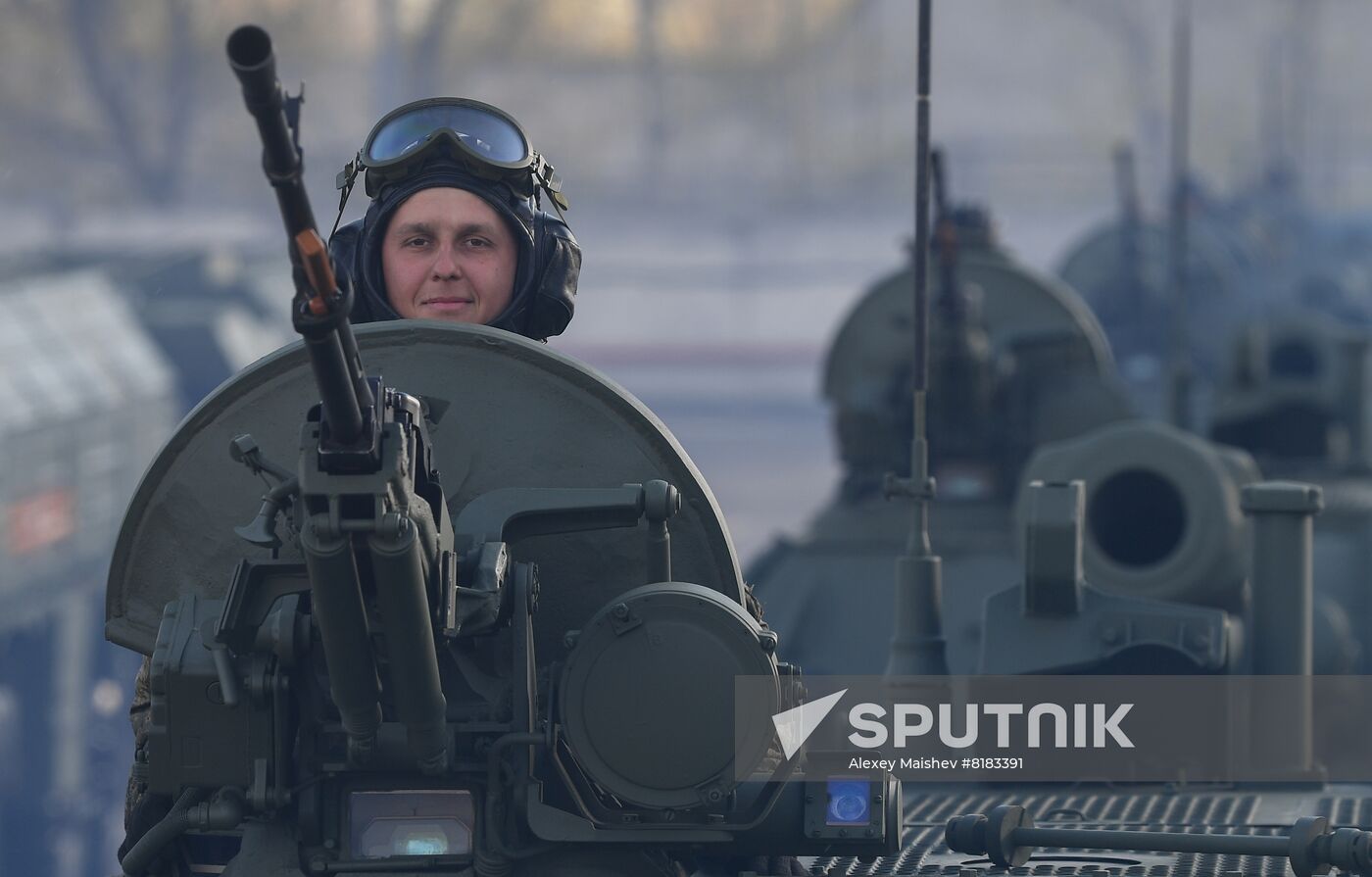 Russia WWII Victory Parade Rehearsal