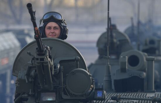 Russia WWII Victory Parade Rehearsal