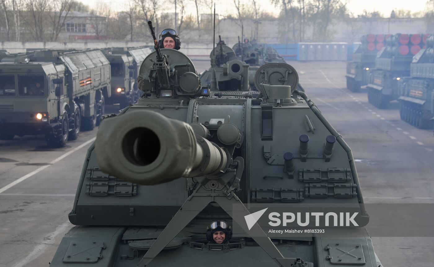 Russia WWII Victory Parade Rehearsal