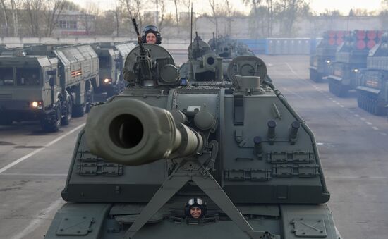 Russia WWII Victory Parade Rehearsal