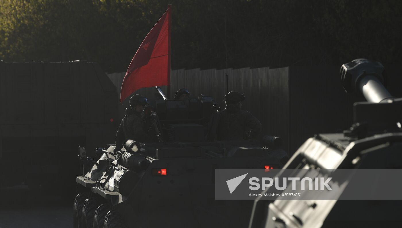 Russia WWII Victory Parade Rehearsal