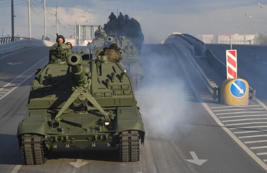 Russia WWII Victory Parade Rehearsal