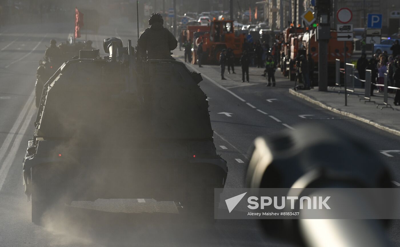 Russia WWII Victory Parade Rehearsal