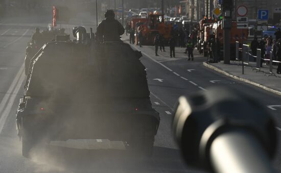 Russia WWII Victory Parade Rehearsal