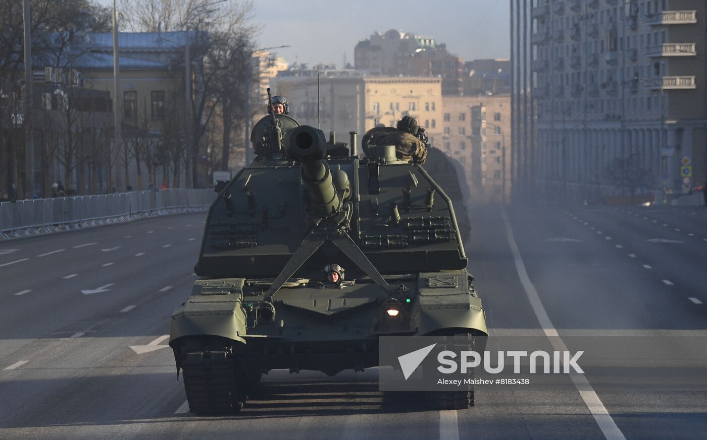 Russia WWII Victory Parade Rehearsal