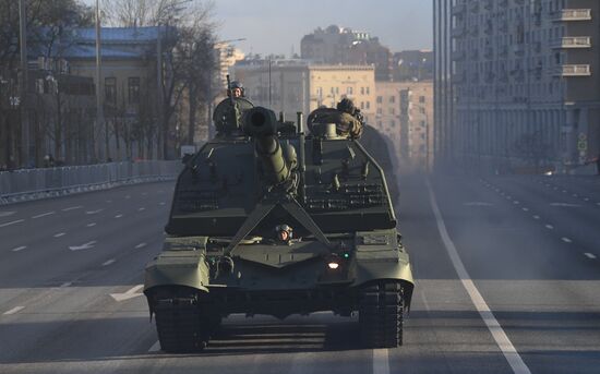 Russia WWII Victory Parade Rehearsal