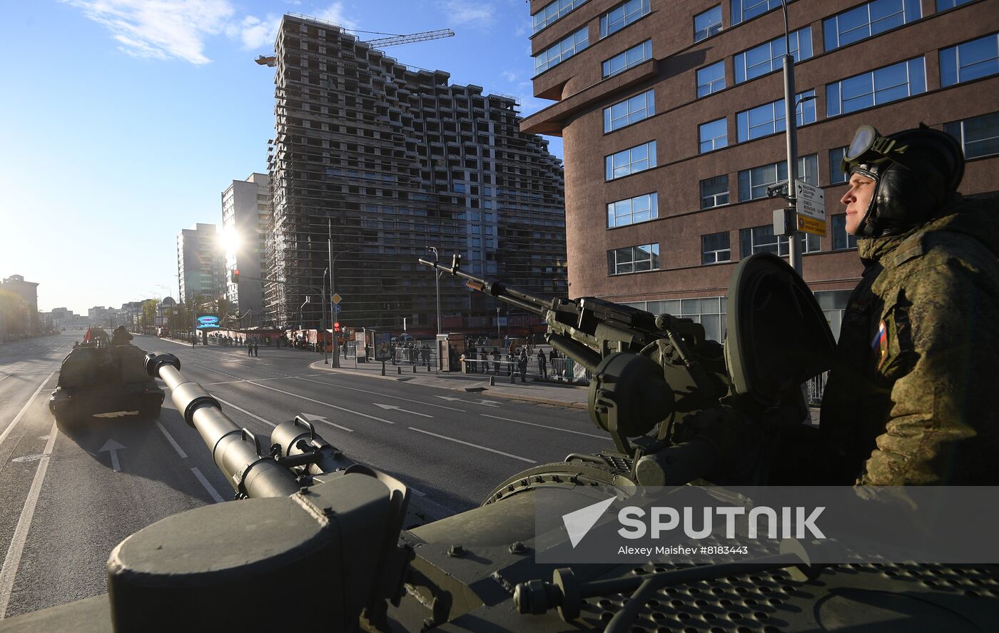 Russia WWII Victory Parade Rehearsal