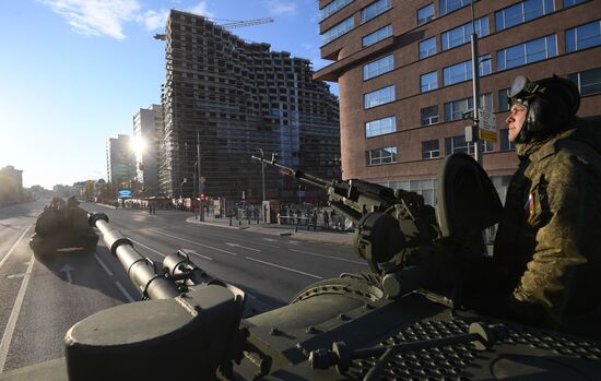 Russia WWII Victory Parade Rehearsal