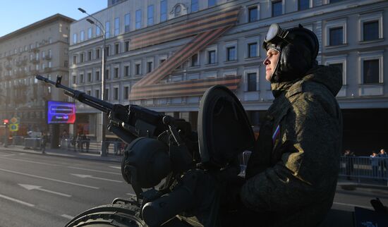 Russia WWII Victory Parade Rehearsal
