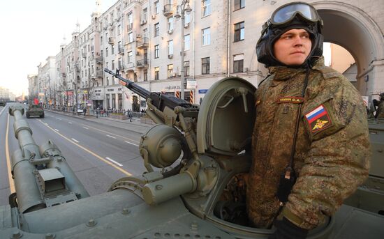 Russia WWII Victory Parade Rehearsal