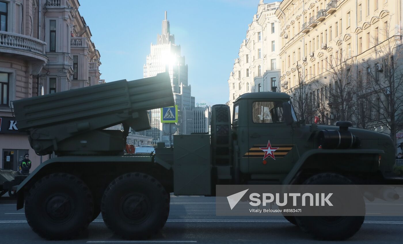 Russia WWII Victory Parade Rehearsal