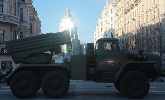 Russia WWII Victory Parade Rehearsal
