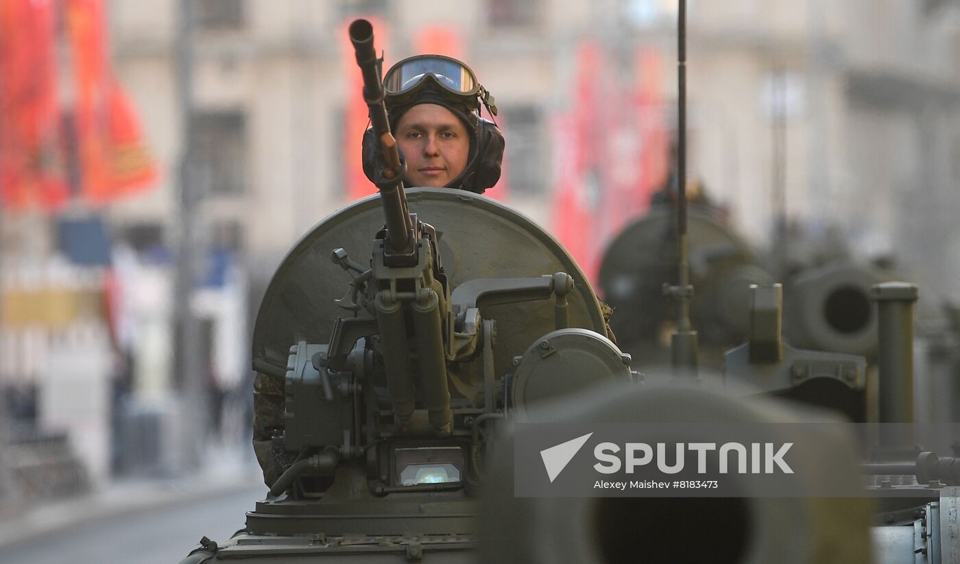 Russia WWII Victory Parade Rehearsal