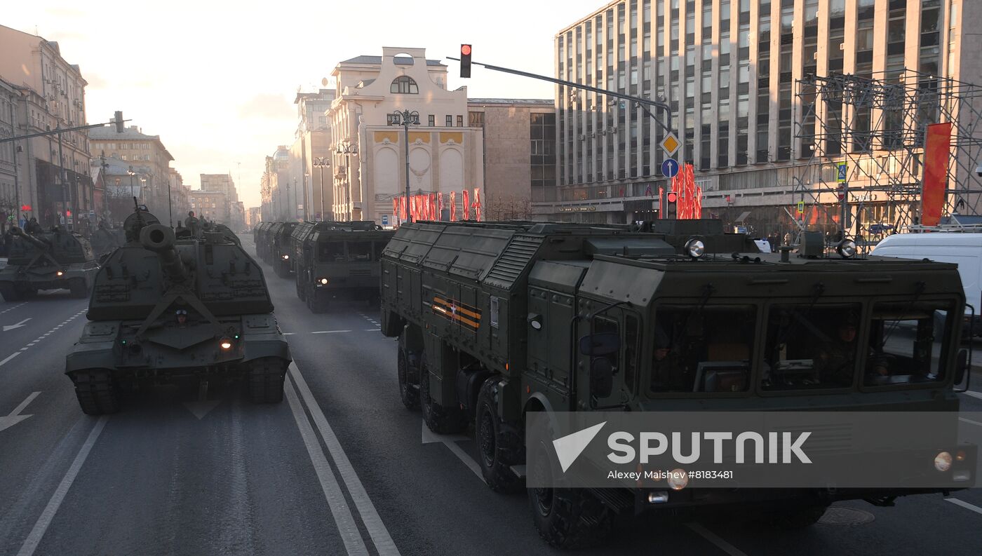 Russia WWII Victory Parade Rehearsal