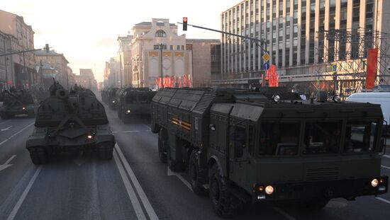 Russia WWII Victory Parade Rehearsal