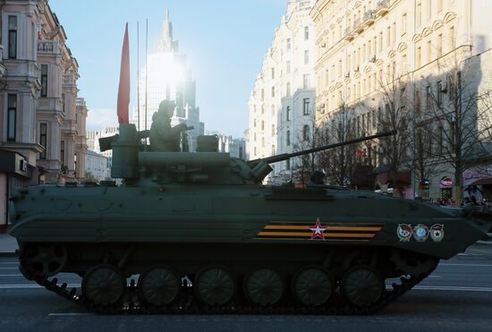 Russia WWII Victory Parade Rehearsal