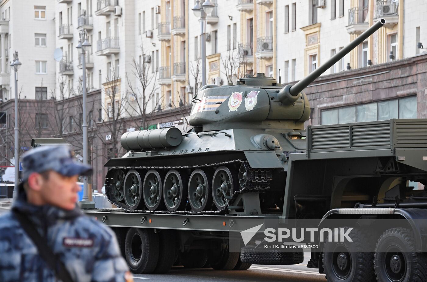 Russia WWII Victory Parade Rehearsal