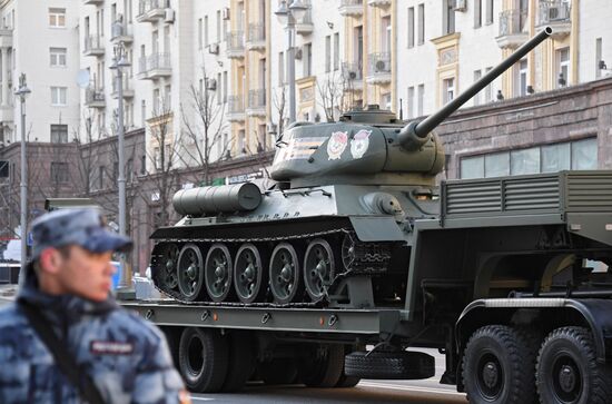 Russia WWII Victory Parade Rehearsal