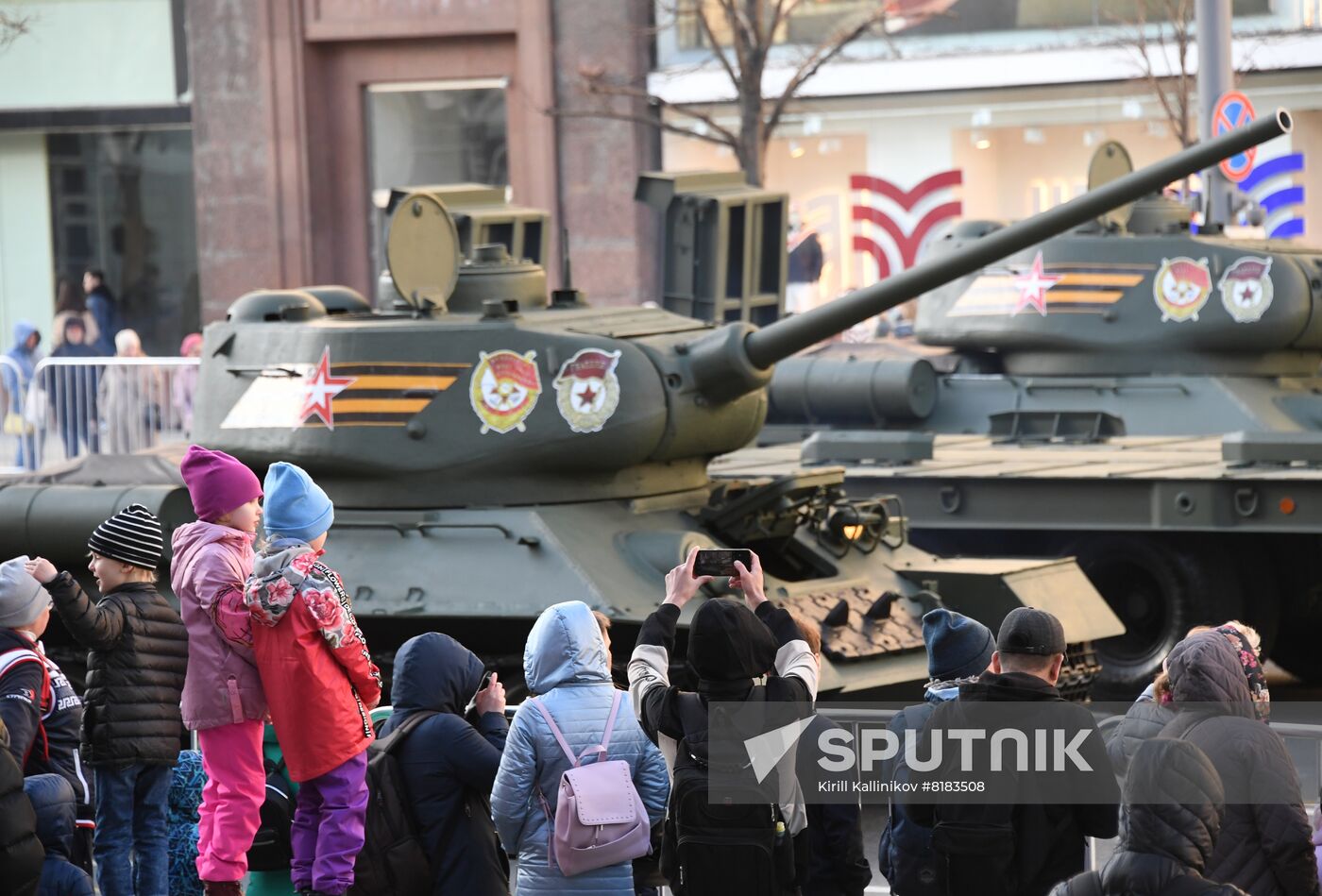 Russia WWII Victory Parade Rehearsal