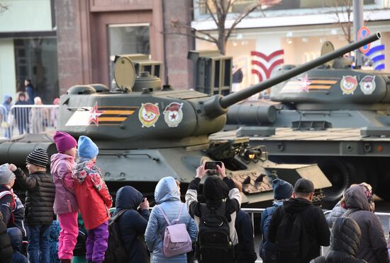 Russia WWII Victory Parade Rehearsal