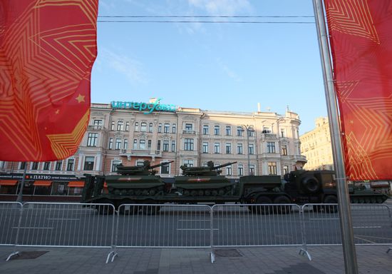 Russia WWII Victory Parade Rehearsal
