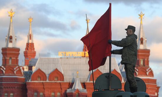 Russia WWII Victory Parade Rehearsal