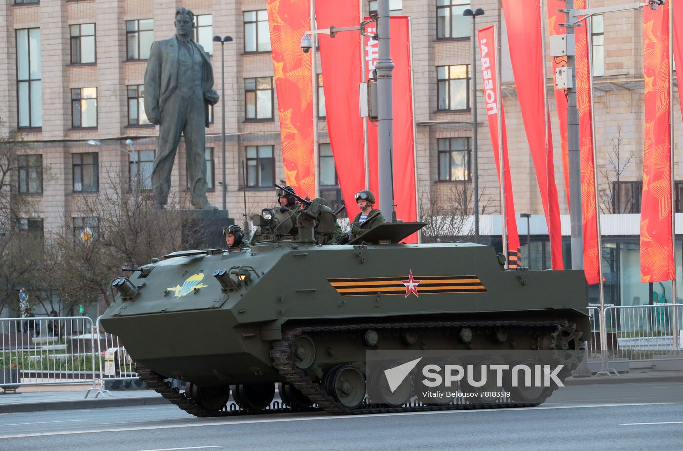Russia WWII Victory Parade Rehearsal