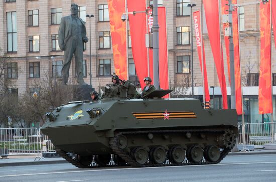 Russia WWII Victory Parade Rehearsal