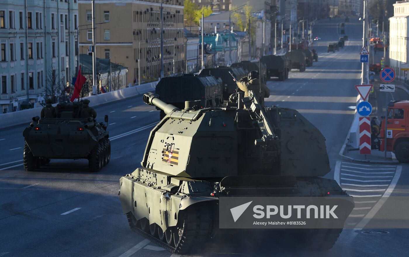 Russia WWII Victory Parade Rehearsal