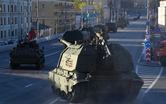 Russia WWII Victory Parade Rehearsal