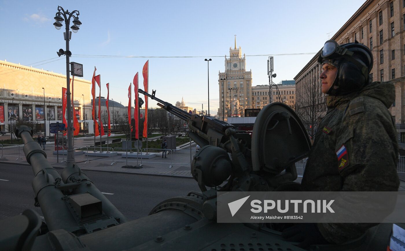 Russia WWII Victory Parade Rehearsal